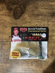 STRIKE KING KVD HEAVY COVER SWIM JIG 3/8OZ KVDHCSJ38-46 GRN PKN M1311 - Picture 1 of 4
