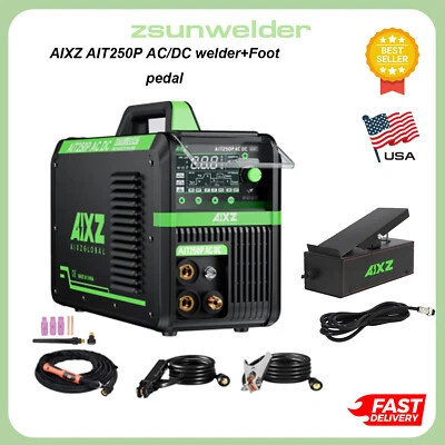 AIXZ 5 IN 1 Aluminum TIG Welder&Foot Pedal AC/DC Pulse MMA Tig Welding Tool 110V/220V