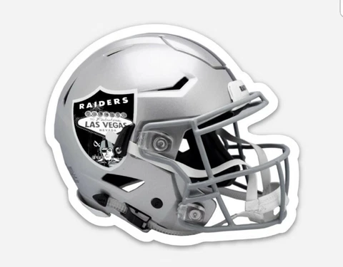 Las Vegas Raiders MAGNET Helmet - The Raiders Nation former Oakland NFL Cover