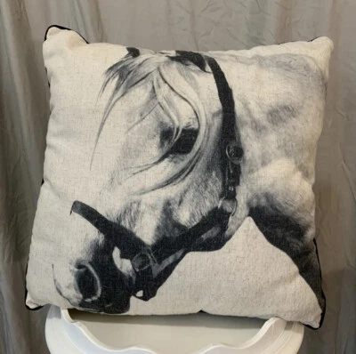 18x18” Horse Decorative Throw Pillow - Image 1 of 2