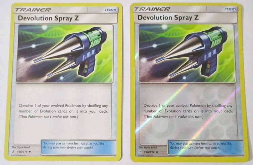 Devolution Spray Z 166/214 Unbroken Bonds Non & Reverse Holo 2 Pokemon Card x2 - Image 1 of 1