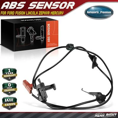 ABS Wheel Speed Sensor for Ford Fusion Lincoln Zephyr Mercury Milan Rear Right - Image 1 of 4