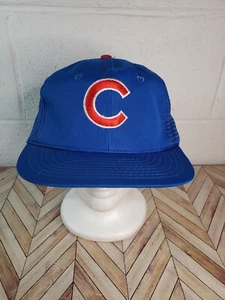 Vintage Chicago Cubs Snapback Mütze Herren verstellbar Trucker Netzrücken - Bild 1 von 7