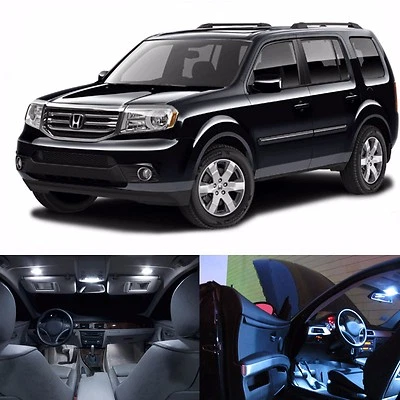  Kit de paquete de licencia interior luces LED blancas para Honda Pilot 2009-2015+  Foto 1 de 4