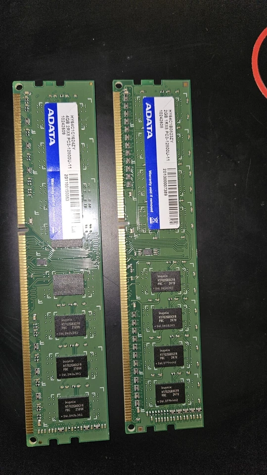 ADATA 6GB DDR3 Memory RAM | Set of 2 (1x4GB 1x2GB) | AD3U1600W8G11-B - Image 1 of 4