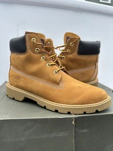 TIMBERLAND Wheat Nubuck Classic 6" Inch Waterproof Boots 10960 Junior Size 6 - Picture 1 of 10