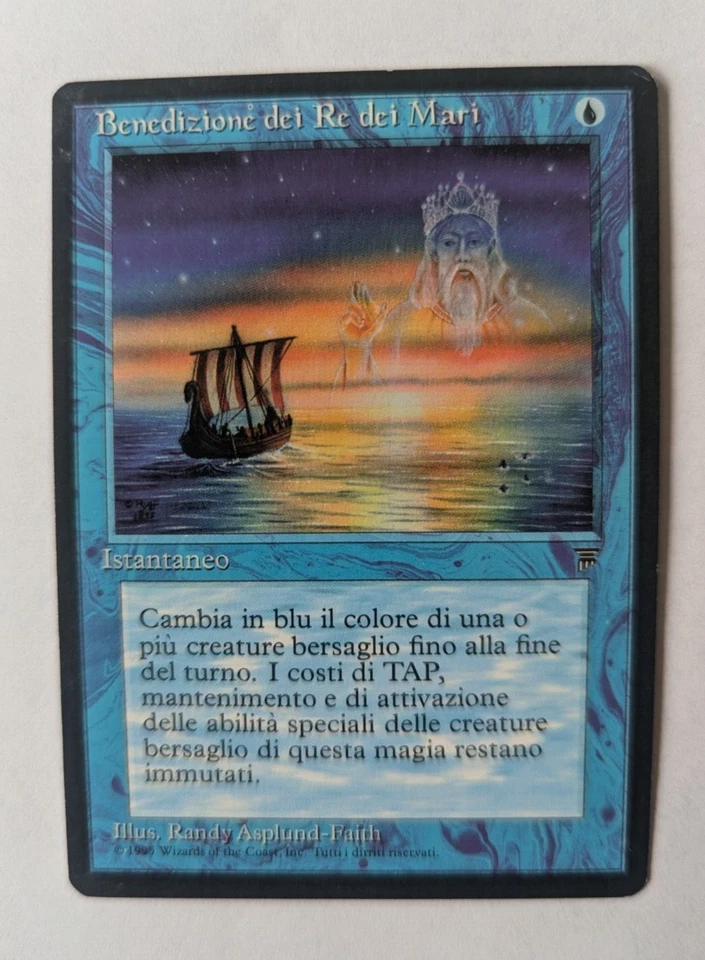 Magic Mtg Italian Legends Sea Kings' Blessing   near mint - Image 1 of 1