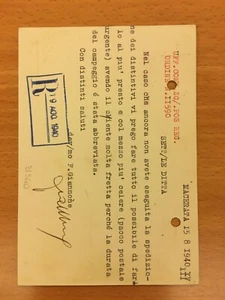 Cartolina firmata da Francesco Giannone - Picture 1 of 1