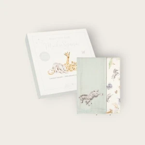 Wrendale 'Little Savannah' African Animal Muslin Gift Set. Brand New Collection - Picture 1 of 6