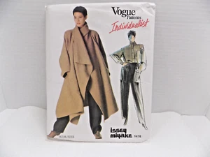 Vintage Vogue Muster Individualist 1476 ISSEY MIYAKE Mantel/Shirt/Hose 10 ungeschnitten FF - Bild 1 von 5