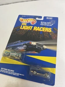 HOT WHEELS MINI LIGHT RACER TURQUOISE 57 CHEVY & BLUE 63 CORVETTE SEALED ON CARD - Picture 1 of 4