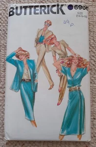 Butterick Nähmuster 6906 Top Jacke Rock Hose. Größe 14-16-18 UNGESCHNITTEN - Bild 1 von 2