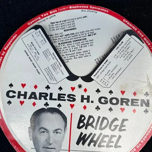 1950 bridge wheel by charles h gorden card contract bridge game - Picture 1 of 3