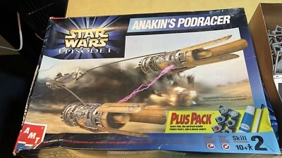 Vintage AMT Star Wars Episódio 1 Anakin's Podracer Kit Modelo 1:32 Novo Na Caixa - Imagem 1 de 4
