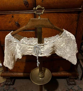 Vintage hand crocheted shrug camisole collar Victorian Edwardian style hippie - Picture 1 of 17