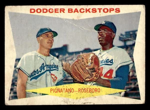 1960 Topps Dodger Backstops (Joe Pignatano / John Roseboro) #292 - Picture 1 of 2