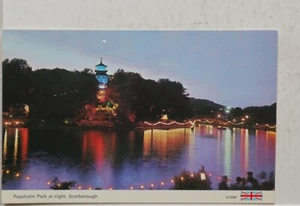 VINTAGE POSTCARD SCARBOROUGH PEASHOLM PARK AT NIGHT - Picture 1 of 2