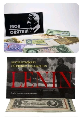 Iron Curtain: 6 Banknotes of the Eastern Bloc & Lenin: Set of 4 Soviet Notes Cover