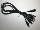 5 Way Daisy Chain Cable Lead with 1x 5.5mm x 2.1mm Socket & 5x 5.5 x 2.1 Male DC
