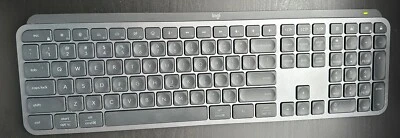Logitech MX Keys S Wireless Keyboard Low Profile Quiet Typing Bluetooth Graphite - Image 1 of 4