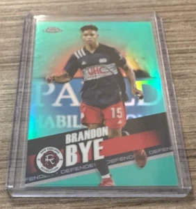 2022 Topps Chrome MLS #128 BRANDON BYE Aqua /299 NE Revolution - Picture 1 of 2