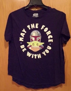 MAY THE FORCE BE WITH YOU~The Mandalorian~Camiseta SS~TALLAS JUNIOR~NUEVA con etiquetas - Imagen 1 de 1