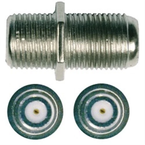 Wilson 971129 F-Female Barrel Connector for RG6 Coax Cable - Image 1 of 1