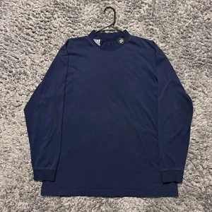 Felpa Notre Dame Adidas uomo grande manica lunga atletica finto collo CFB NCAA - Foto 1 di 7