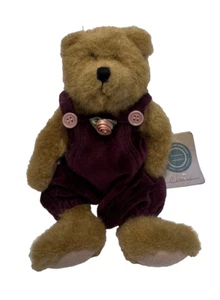 Vintage Boyds Bears Claire Rose Samt Overall Plüsch Gelenke JB Collection 10 Zoll - Bild 1 von 14