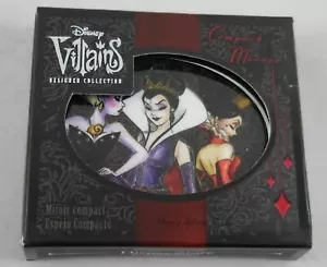 Disney Store Villains Designer Compact Mirror Evil Queen Ursula queen of Hearts - Picture 1 of 2