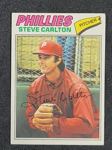 1977 Topps Baseball Card Steve Carlton #110 BV $20 (DS) - Foto 1 di 2