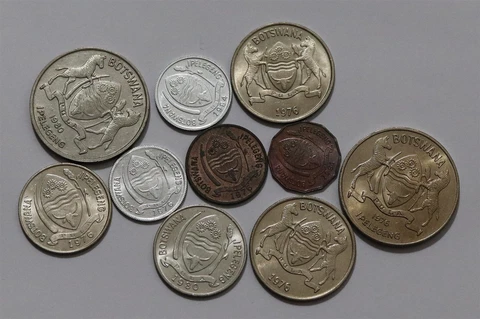 🧭 🇧🇼 BOTSWANA COIN LOT MOSTLY HIGH GRADE B63 #21 HHH21 Cover