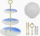 3 Tier Silicone Cake Stand Mould for Resin, Irregular Tray Resin Mold, Silicone 