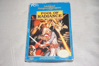 Advanced Dungeons & Dragons Pool of Radiance (Nintendo NES) Complete in Box CIB - Image 1 of 4