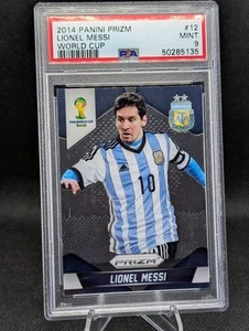 2014 Panini Prizm FIFA World Cup Lionel Messi Card #12 Base Argentina PSA 9 MINT - Bild 1 von 2