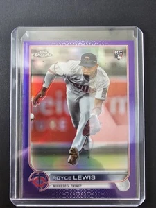 2022 Topps Chrome Update Royce Lewis RC #USC143 Purple Refractor - Picture 1 of 2