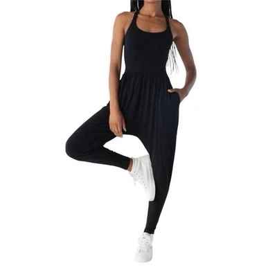 Imbodhi Bodhi Jumper Midnight Black Jumpsuit Playsuit Style Loungewear - Image 1 of 4