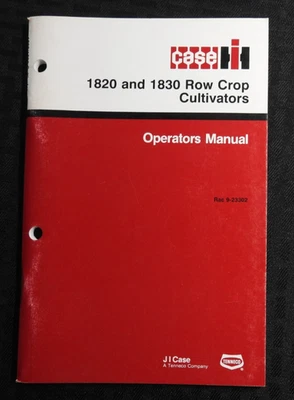 GENUINE CASE IH 1820 & 1830 Row-Crop Cultivators Operators Manual MINTY - Image 1 of 3