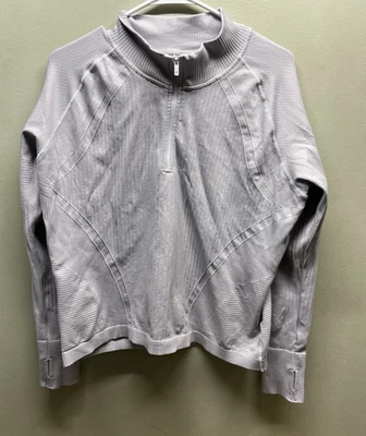 Calia long sleeve shirt womens XXL  Relaxed Seamless 1/4 Zip Top purple - Image 1 of 4