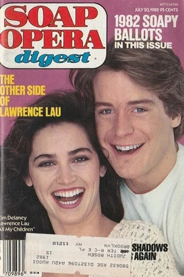 Soap Opera Digest July 20, 1982 LAURENCE LAU-JOHN STAMOS-JONATHAN FRID-DEIDRE H - Image 1 of 4