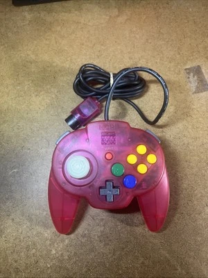 Mini Controlador Nintendo 64 Rojo Transparente Hori Pad: Controlador N64 OEM VENDEDOR DE EE. UU. Foto 1 de 2