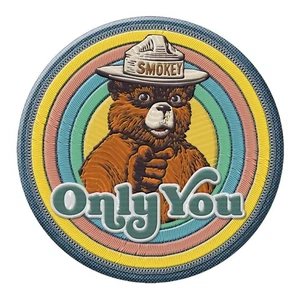 SMOKEY THE BEAR ONLY YOU MAGNET 3" ROUND NEW - Picture 1 of 2