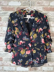 NEW Cinq A Sept Kylie Provence Floral 3/4-Sleeve Blazer Size 0 - Picture 1 of 15