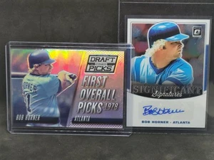 Bob Horner Signature /w 2014 Draft Picks #8 Silver First Overall Picks - Braves - Picture 1 of 1
