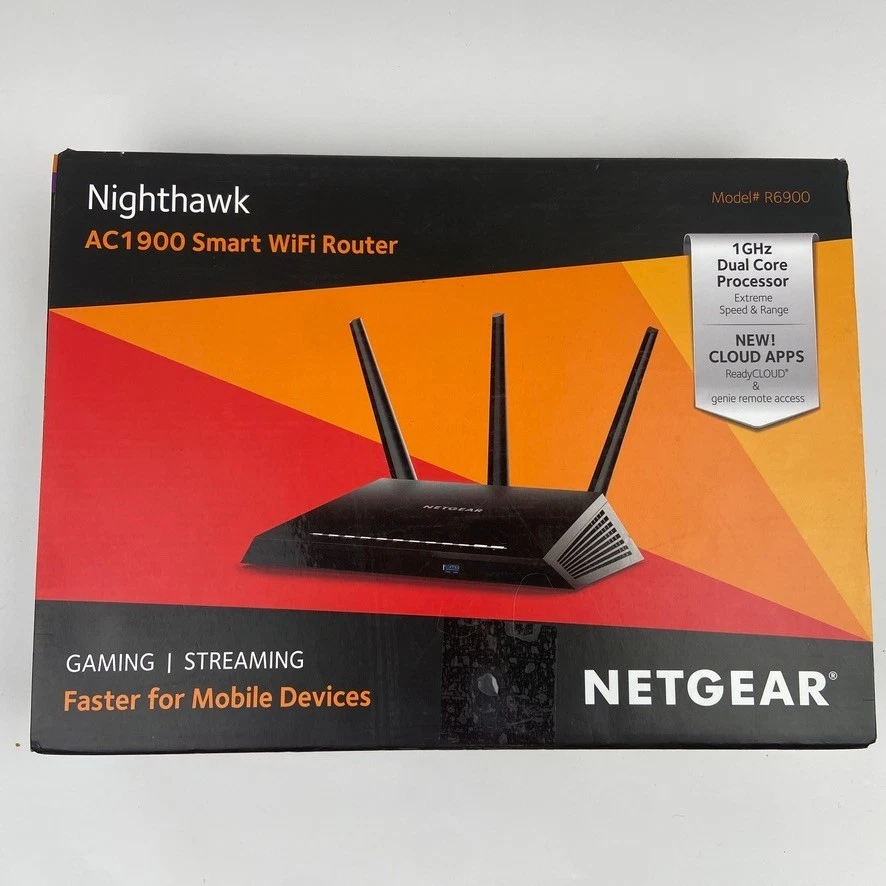 Netgear Nighthawk R6900 AC1900 Smart WiFi Router Dual Band Gigabit New - Image 1 of 4