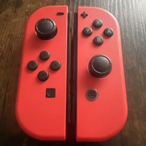 Nintendo Switch Pair of Odyssey Red Mario Joy Cons Controller Tested Guaranteed - Picture 1 of 2