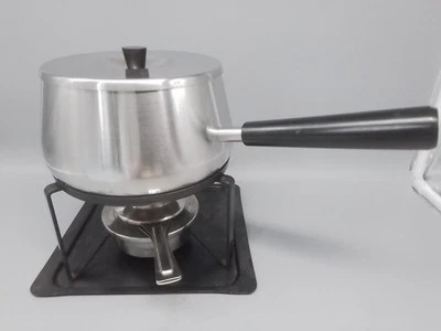 Spring Rechaud Fonduetopf,Topf mit Stövchen und Brenner,Edelstahl,Switzerland  - Bild 1 von 4