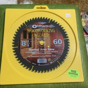 Oldham Woodworking Wizard 825-P8160T x 60 Tooth Carbide Saw Blade NOS Radial - Picture 1 of 7