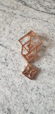 Anhänger Pierre Lang Farbe Rosé mit weißen Steinen - Bild 1 von 2