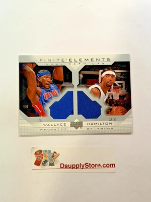 2003-04 Upper Deck Finite Elements Dual Relic FE23 Ben Wallace/Richard Hamilton - Image 1 of 2